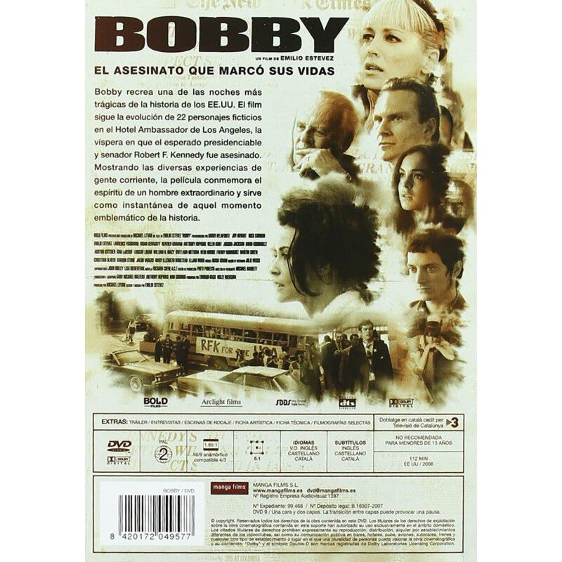 Bobby [dvd] (2006) image number null