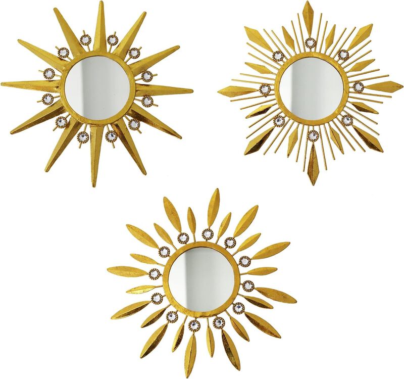 Espejo Manortang Champagne Gold De Pared Redond... image number null