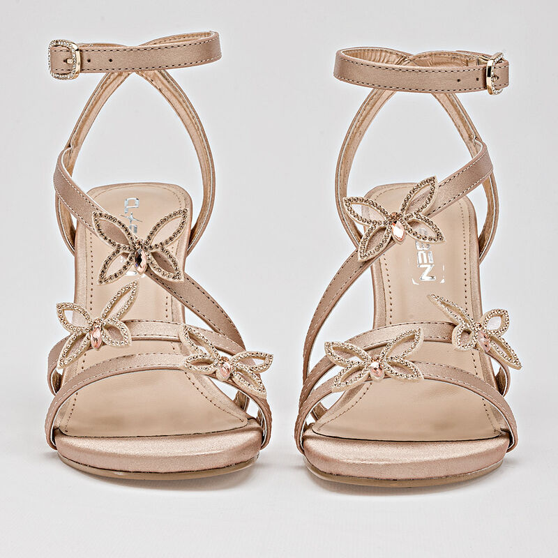 Clasben zapatilla abierta para mujer dorado ros... image number null