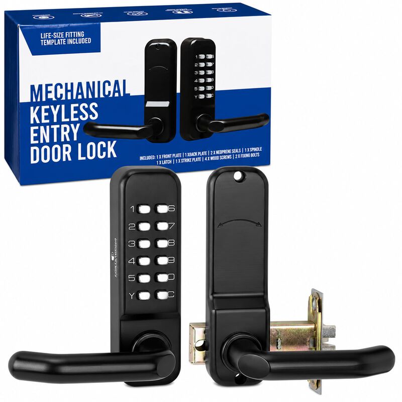 Cerradura Mec&aacute;nica Con C&oacute;digo Para Puerta, Sin ... image number null