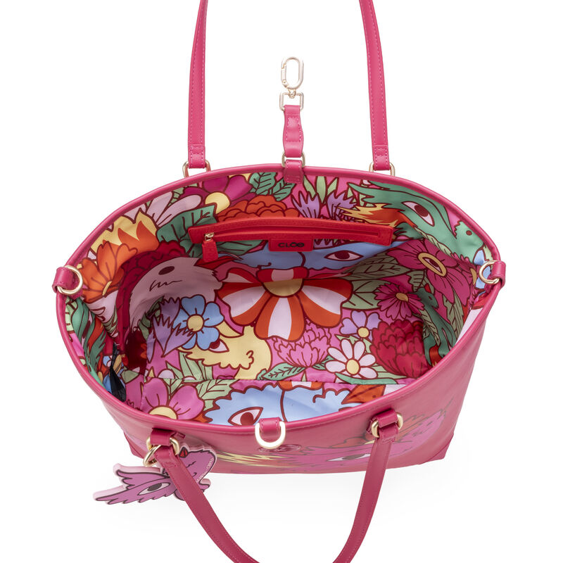 Bolsa Por Ricardo Cavolo Tote Maxi Color Rosa image number null