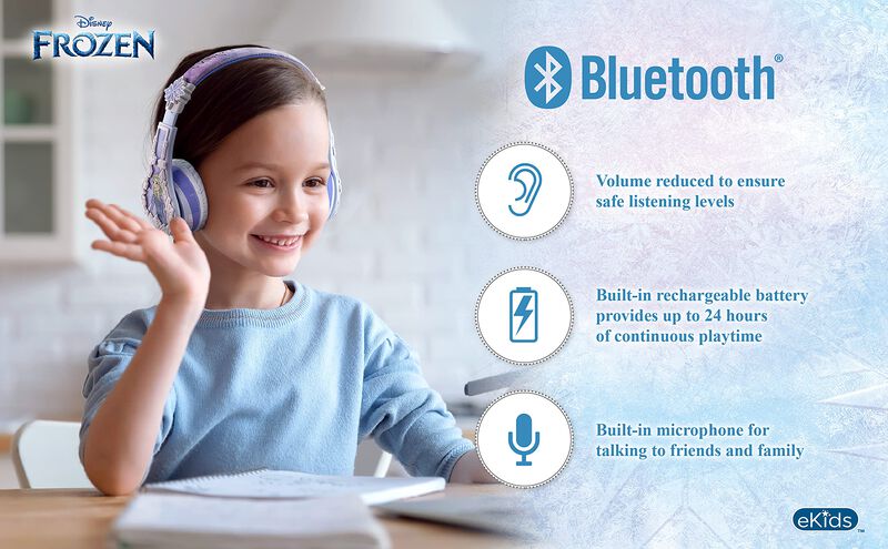 Auriculares Bluetooth Ekids Disney Frozen 2 Con... image number null