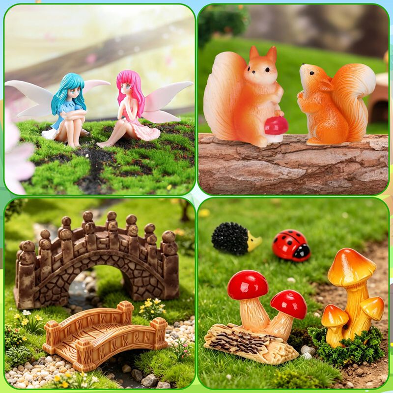 Ornamentos De Jard&iacute;n Qauyetm &ndash; Kit De 40 Piezas... image number null