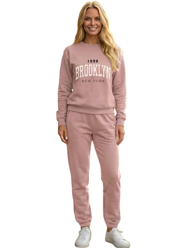 Set Mujer Sudadera Estampada y Pants CONJ-087 C... image number null