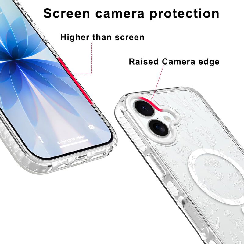 Funda Sakuulo para iPhone 17 con Dise&ntilde;o Floral ... image number null