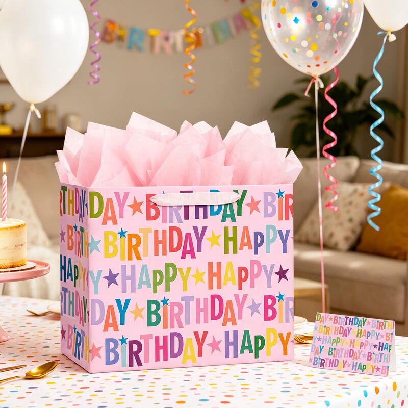 Bolsa De Regalo Yusenguan 42 cm Rosa - Set De C... image number null