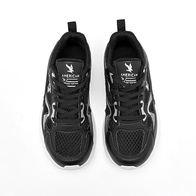 American Fire tenis para ni&ntilde;a negro plata cod 1... image number null