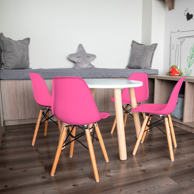 Silla Infantil Modelo Eames Rosa Silla Eames In... image number null