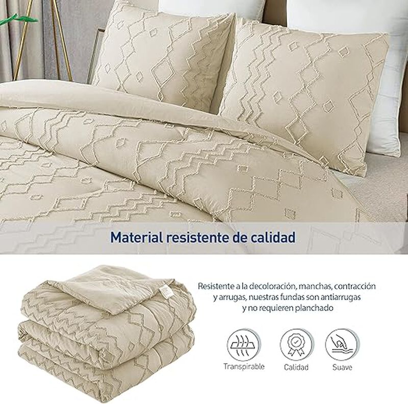 Juego de Funda Duvet para Edred&oacute;n Queen. L&iacute;neas... image number null