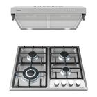 Combo Parrilla Gas Campana Empotrable 60cm Deluxe Acero Teka