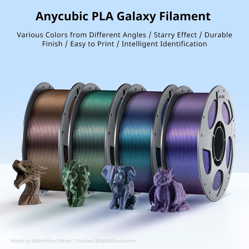 Filamento Pla Anycubic 1 kg Galaxy Azul 1,75 mm image number null