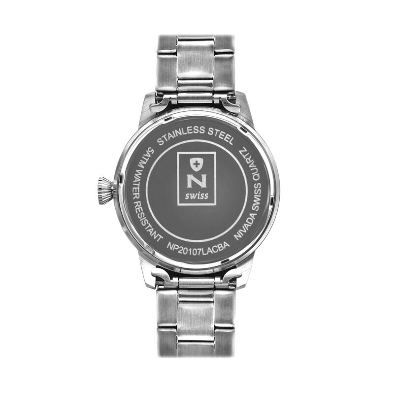 Reloj Nivada Executive Dama Acero Blanco Ar&aacute;big... image number null