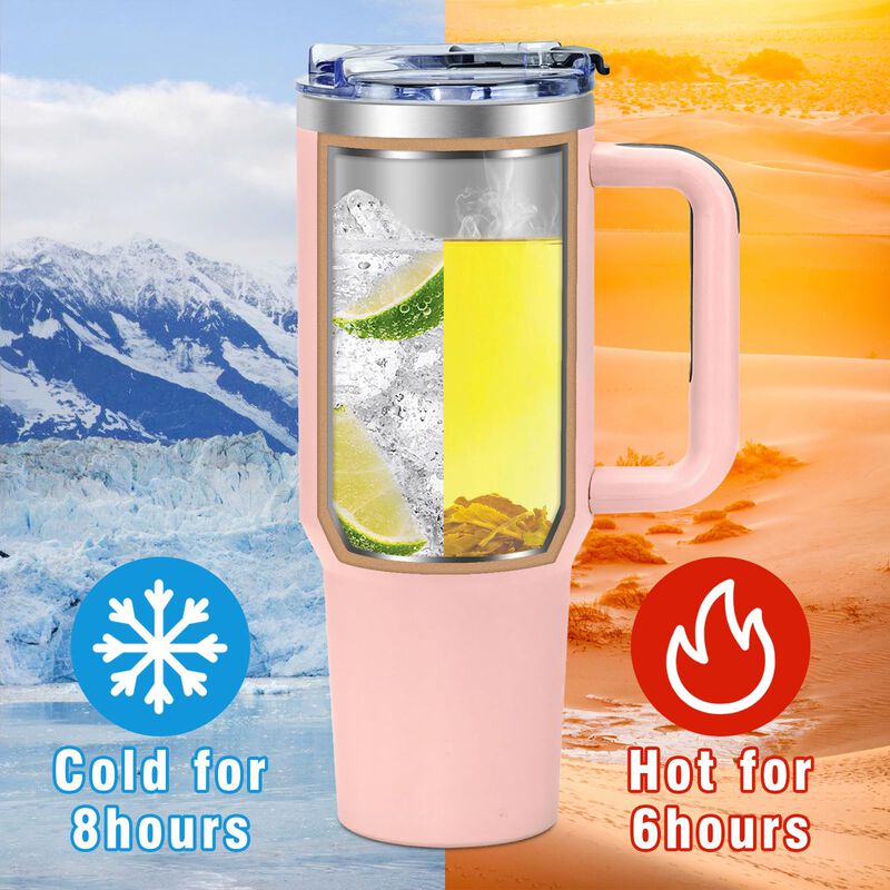 Vaso T&eacute;rmico Aiheart 1,2 l Rosa Con Monograma Y... image number null