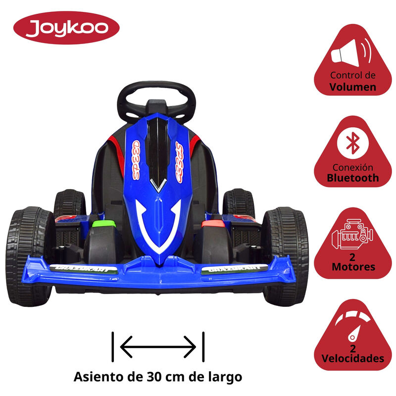 Montable Electrico Go Kart para Ni&ntilde;os Largo Aju... image number null
