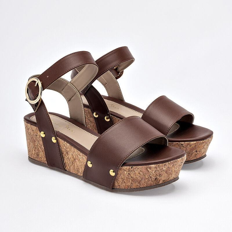 Been Class sandalia plataforma para mujer caf&eacute; ... image number null