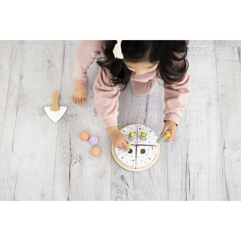 JUGUETE DE MADERA CELEBRA CON PASTEL image number null