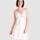 Camis&oacute;n Corto con Puntilla Jacquard Marfil