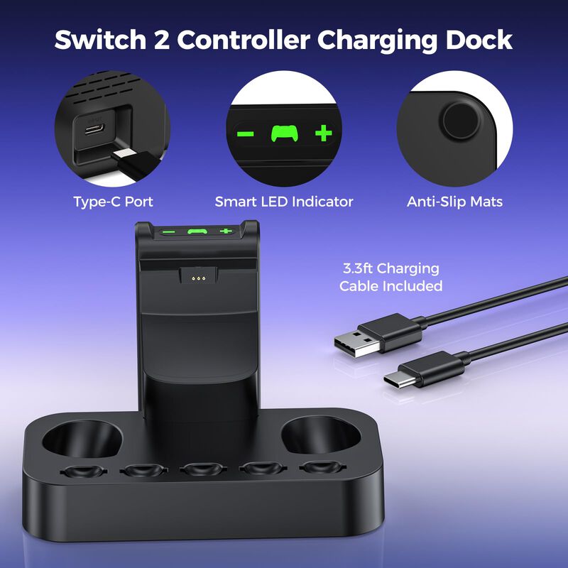 Dock De Carga Newdery Para Switch 2 Pro Y Joy-C... image number null