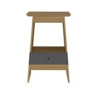 Mesa Auxiliar Bertolini Eden Roble Grafito