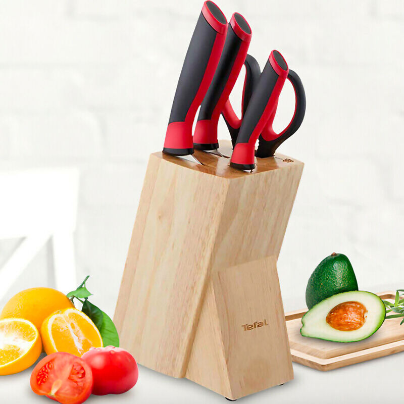 Set de Cuchillos T-Fal Comfort RED 4 Piezas con... image number null