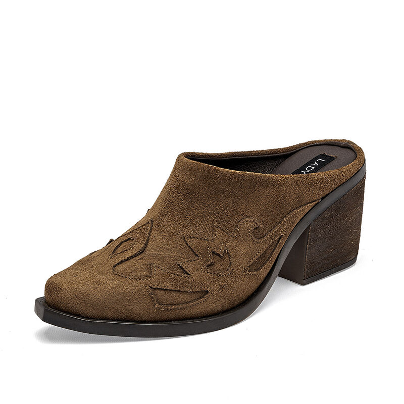 Lady One bota tac&oacute;n para mujer  caf&eacute; cod 141267... image number null