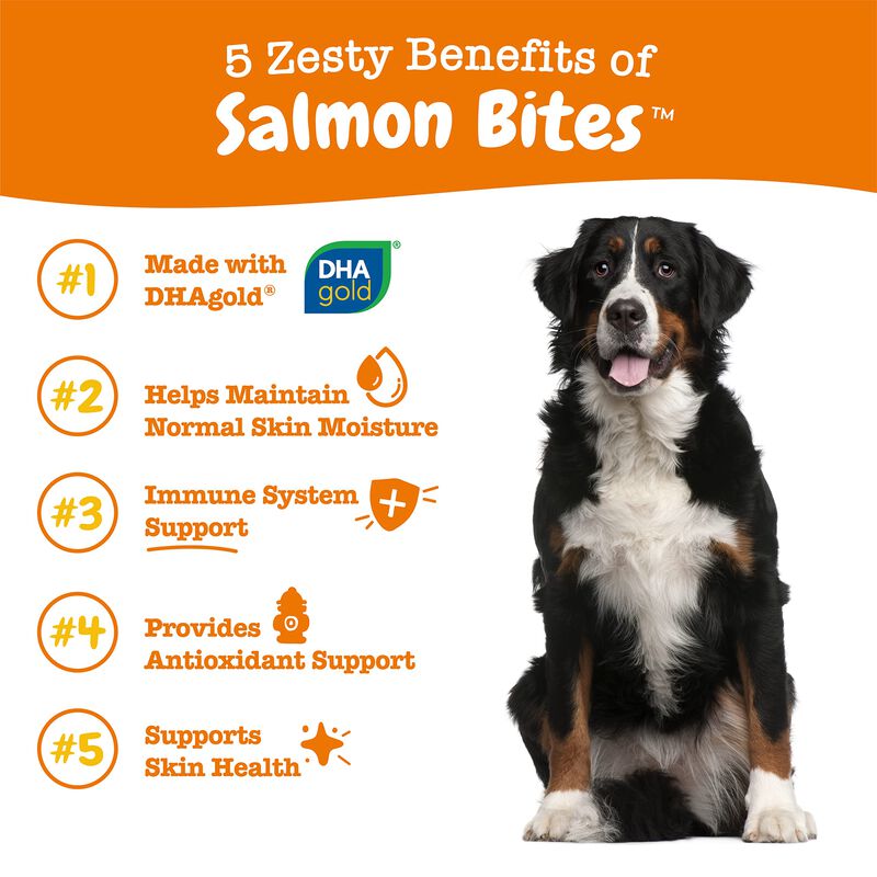 Suplemento Para Perros Zesty Paws Salmon Bites ... image number null