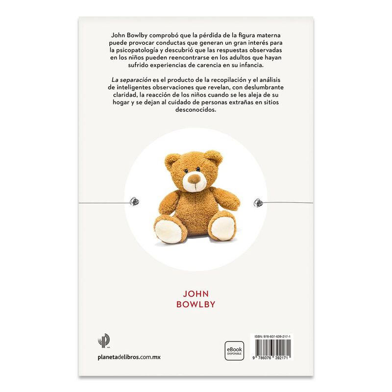 La Separaci&oacute;n, De John Bowlby, Paid&oacute;s, Pasta Bl... image number null