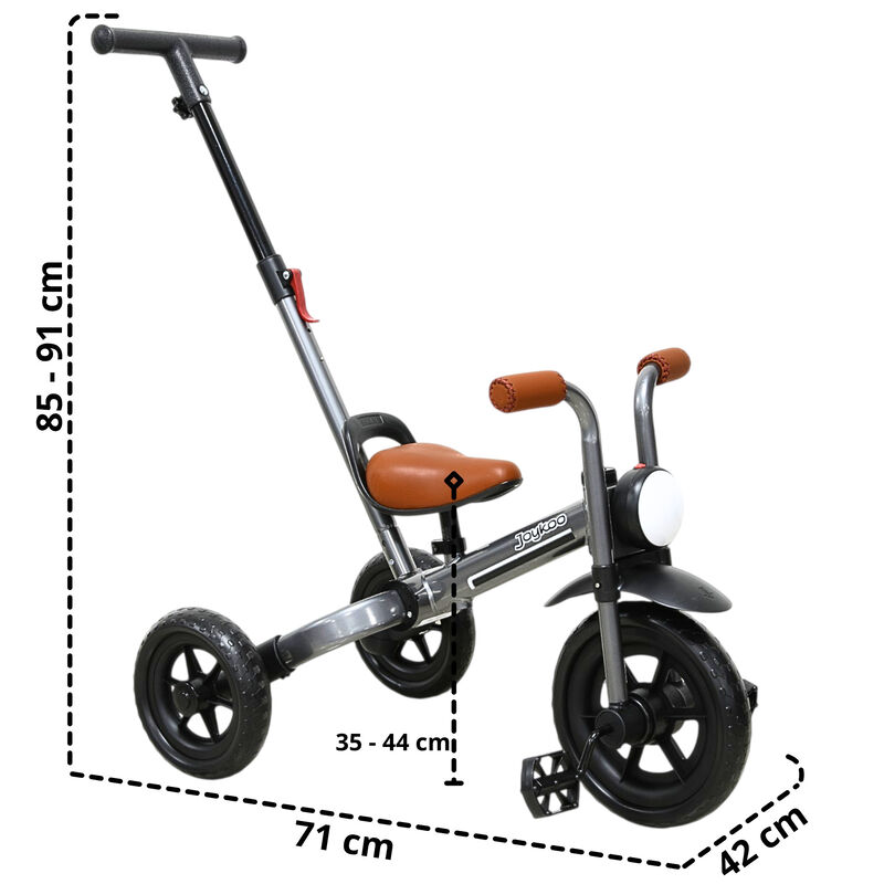 Triciclo 3 En 1 Para Ni&ntilde;os Con Bast&oacute;n, Bici Y B... image number null