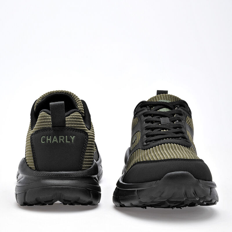 Charly Tenis urbano para hombre. Olivo negro image number null