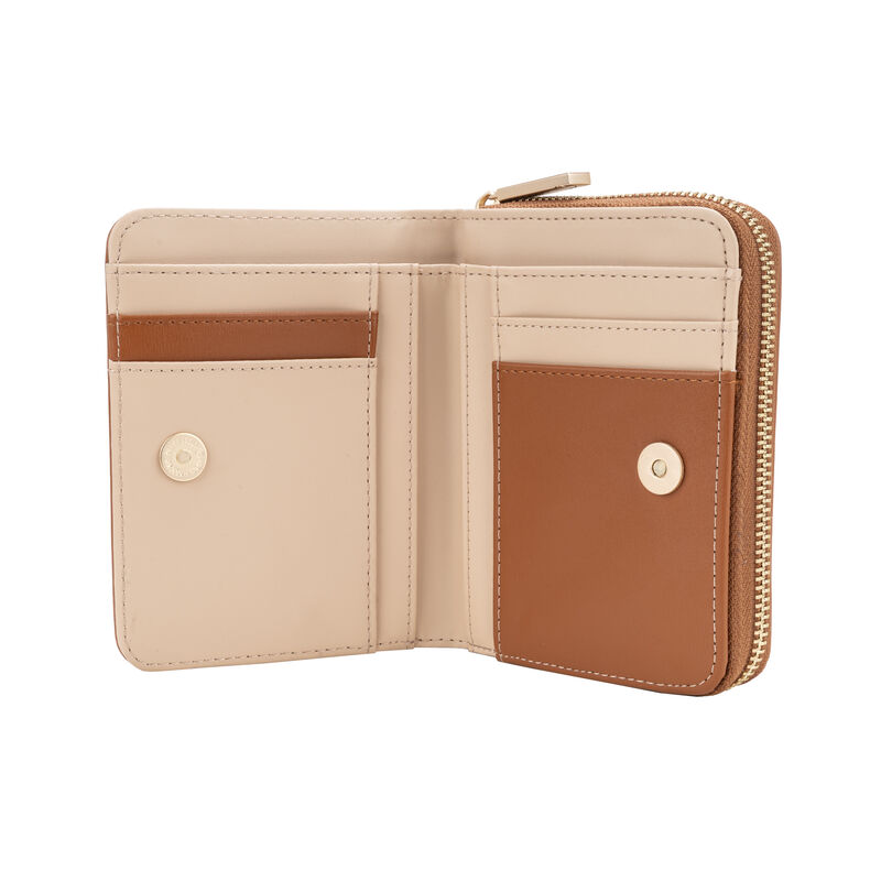 Cartera Hibrida Chica Con Herraje Color Caf&eacute; image number null