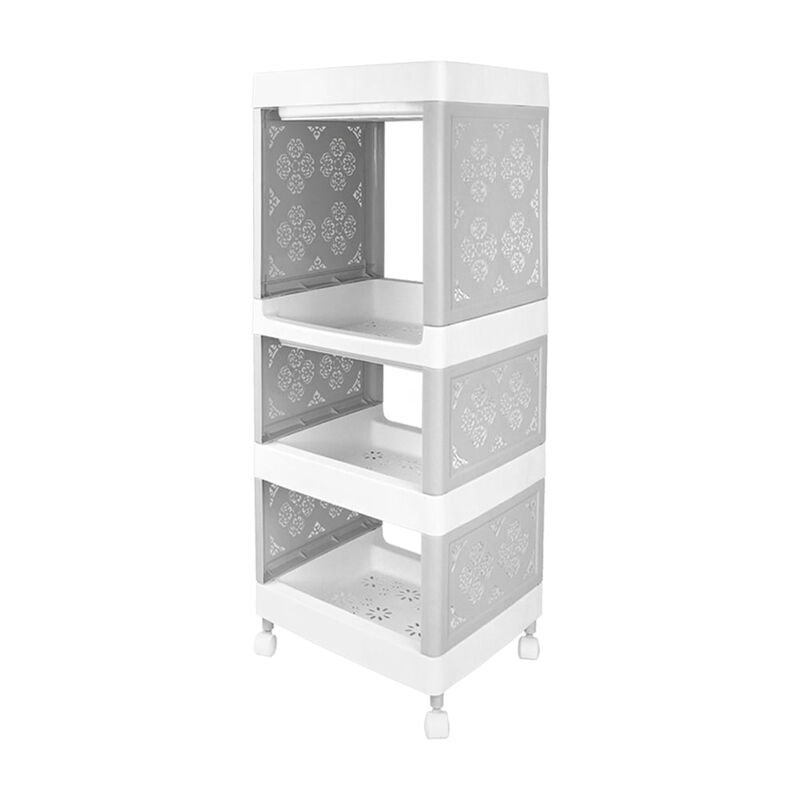 Carrito Organizador de Pl&aacute;stico con 4 Estantes ... image number null