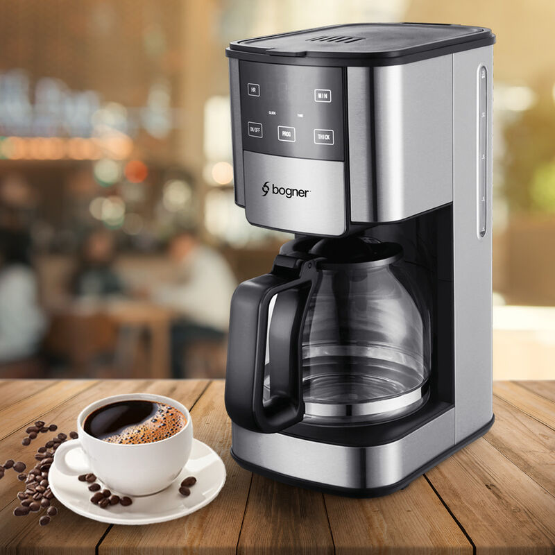 Cafetera Programable De Goteo 12 Tazas Acero In... image number null