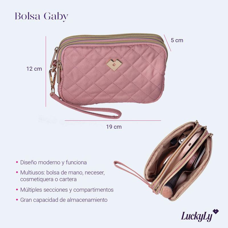 Bolsa Mano Dama, Bolso Celular, Cosmetiquera Ne... image number null