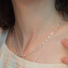 Collar Cadena Tr&eacute;bol De Plata
