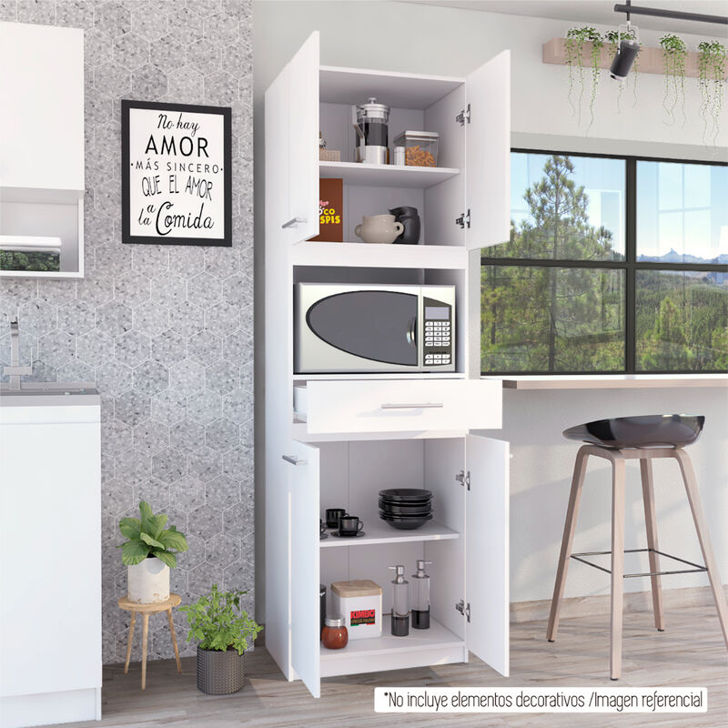 M&oacute;dulo Microondas Delfi  Blanco Virtual Muebles image number null