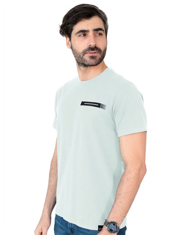 Playera Basica Hombre Cuello Redondo Verde Agua... image number null