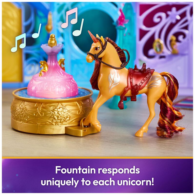 Fuente Y Establo Starglow De Playset Unicorn Ac... image number null