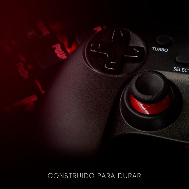 Control Gamer Redragon Alámbrico Negro con Vibr... image number null