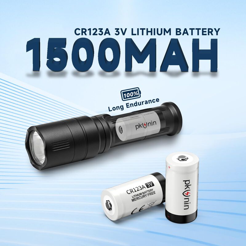Bater&iacute;a Pkunin Cr123a, 3 V, Litio, 1500 Mah, Pa... image number null