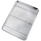 Bandeja Para Hornear P&P Chef 41 cm con Rejilla - Juego de 2 Piezas, Acero Inoxidable