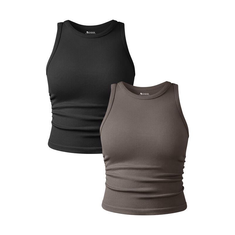 Top Sin Mangas Oqq 2 Unidades Cuello Redondo Es... image number null