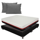 Colch&oacute;n King Size Restonic Roll+Almohada Dicasa 2 Pack+Box
