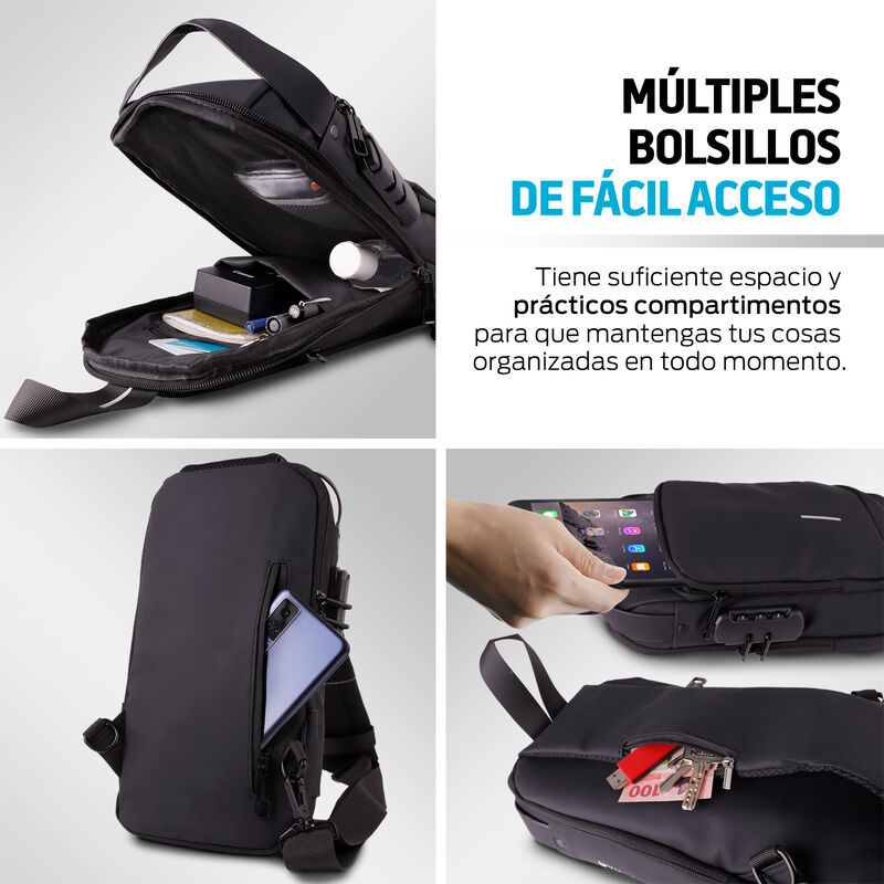 Mochila Antirrobo con Puerto USB Redlemon image number null
