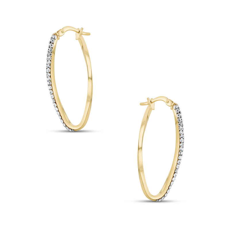 Arracadas 2Begold Amarillo Con Zirconias (25X10... image number null