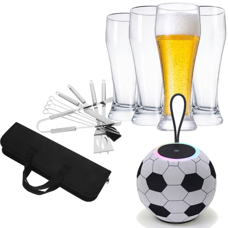 Kit Bocina Misik Tws Port&aacute;til En Forma Bal&oacute;n + ... image number null