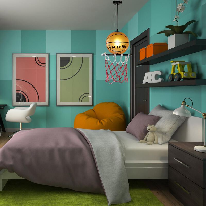 L&aacute;mpara Colgante Basketball image number null