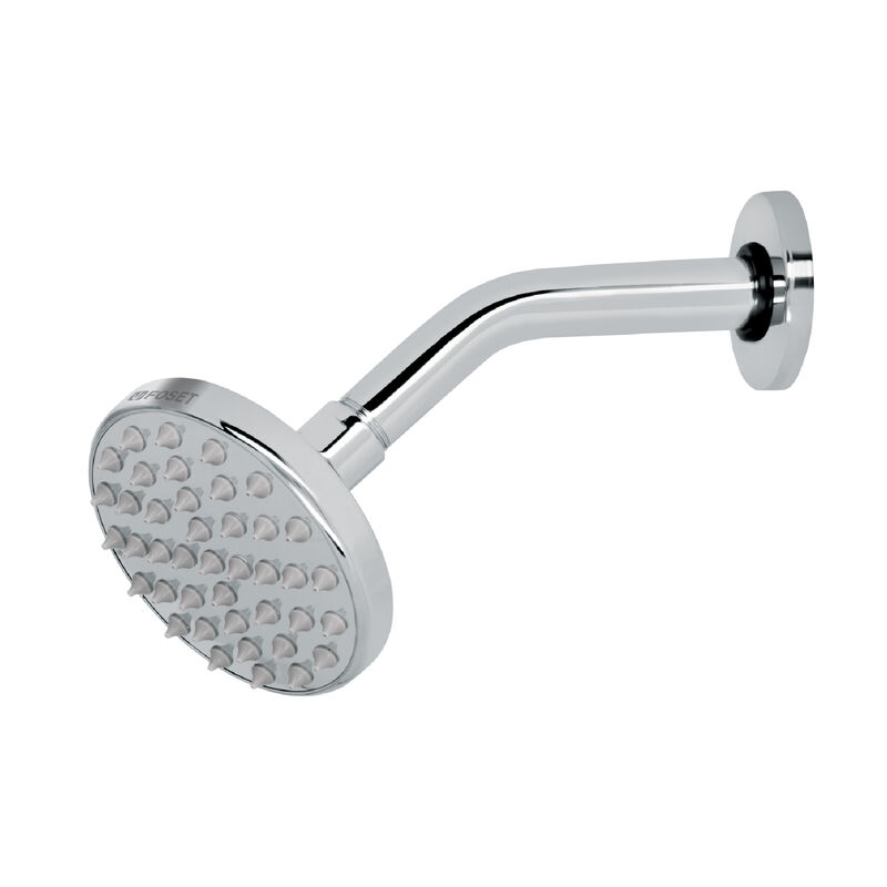 Regadera Cromo 4' Plato Redondo con Brazo Foset... image number null