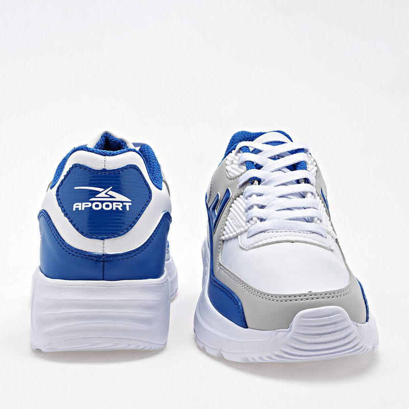 Apoort Tenis urbano para joven blanco gris azul image number null