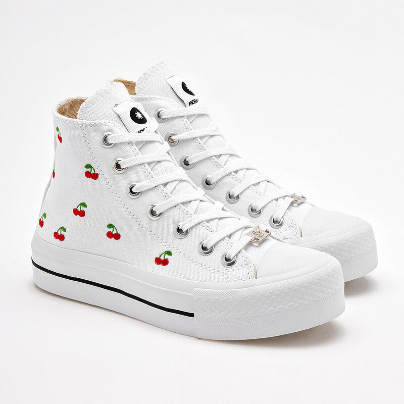 Moramora Tenis urbano para mujer blanco image number null