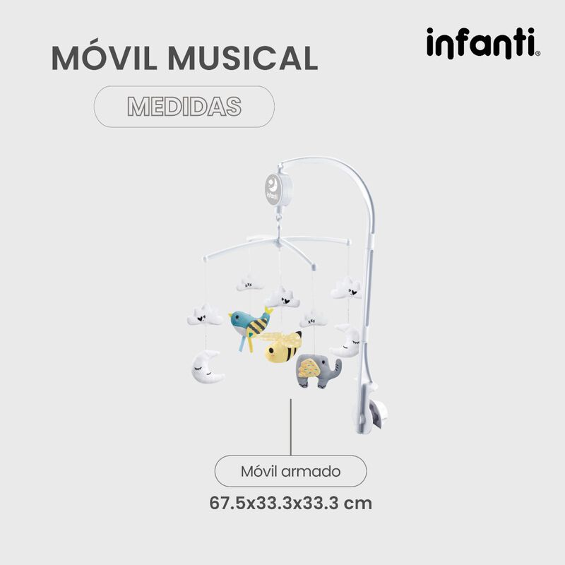M&oacute;vil Musical Peque&ntilde;os Animales Con Melod&iacute;as image number null